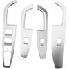 2016-2020 Compatible with Hyundai Elantra Silver Window Lift Switch Button Panel Cover Trim Interior Door Armrest Decoration