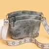 Women Vintage Crossbody Bag Multi Zipper Pockets Adjustable Shoulder Bag Middle Aged Women's Shoulder Bag Casual Crossbody Bag for Daily Use