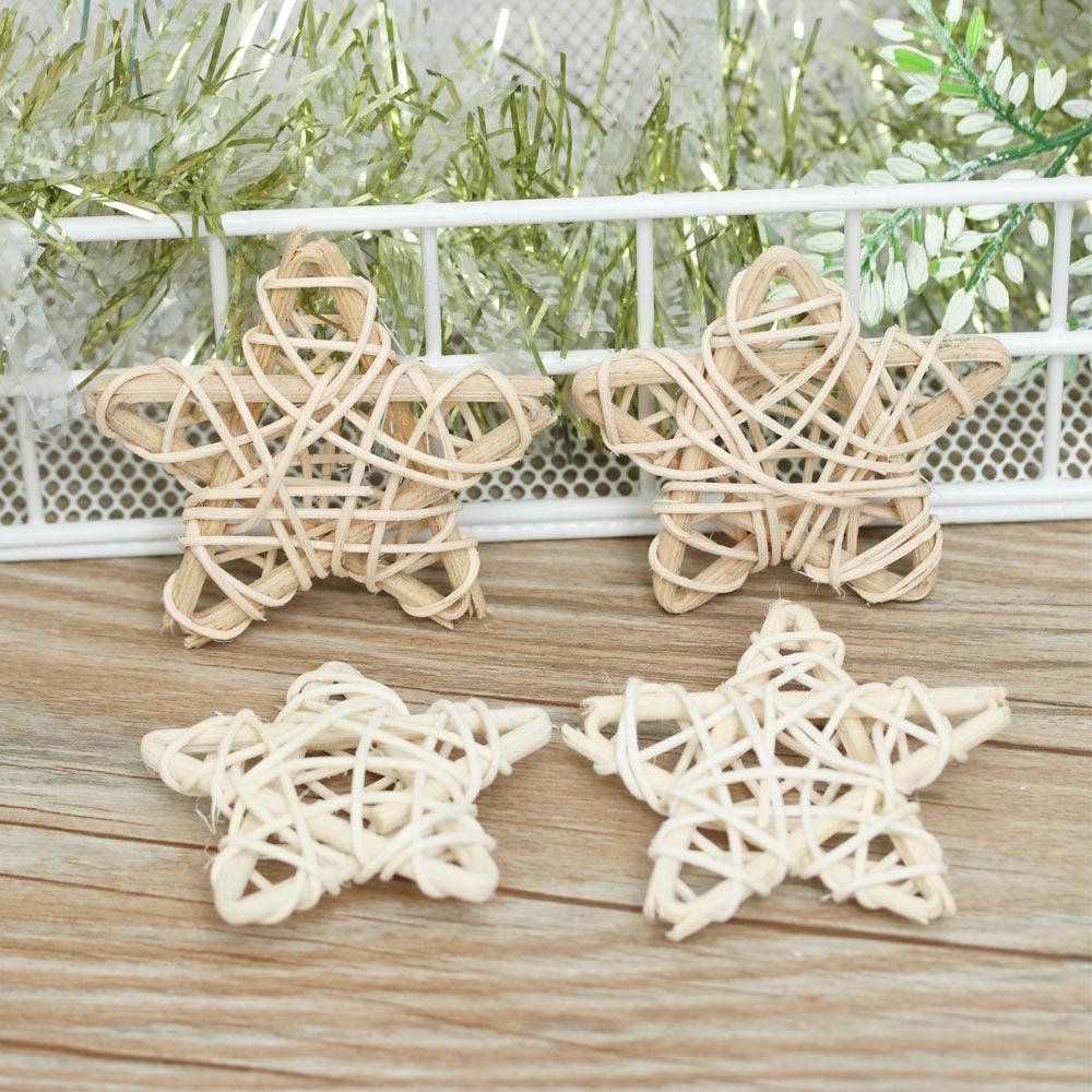DIY Accessories Home Decor Wedding Party Festival Ornaments Sepak Takraw ArtifIcial Rattan Star Christmas Gift Pentagram Shape