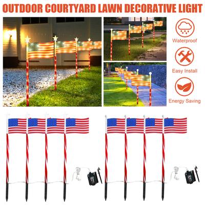 LED Solar Flag Lights, Outdoor Courtyard Villas, Ground Lights, Garden Decorations, Lights