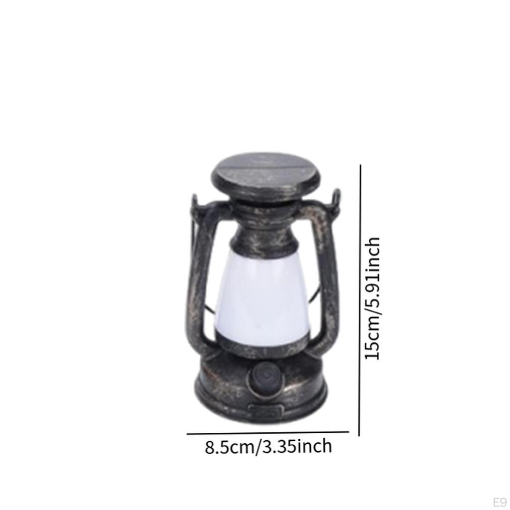 LED Vintage Design Lantern Camping Lamp Decorative Sturdy Creative Retro Landscape Decor for