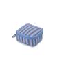 Clote Mini Cube Pouch - Striped Dark Blue