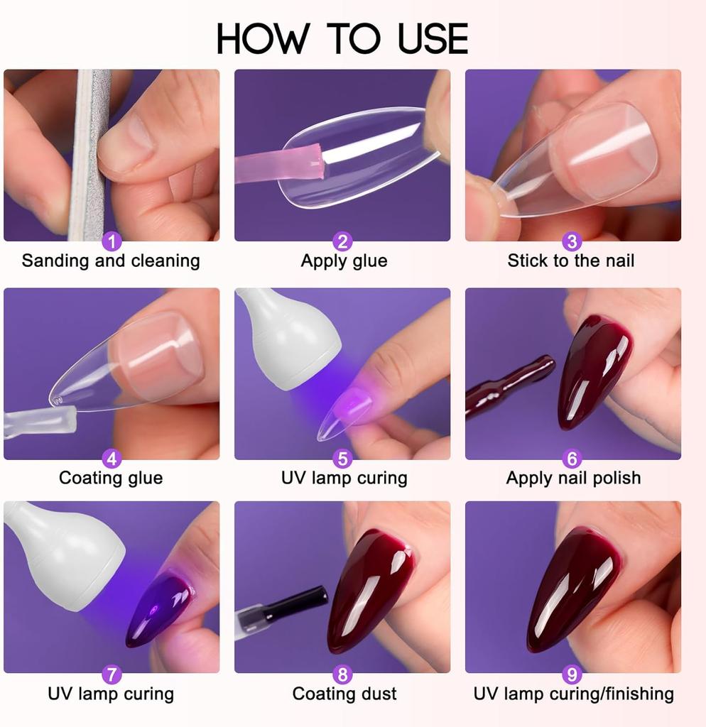 LED UV Nail Lamp for Nails Drying Gel Polish Clip-On Desk Mini Portable USB Nail Lamp UV Light Dryer for Manicure Salon