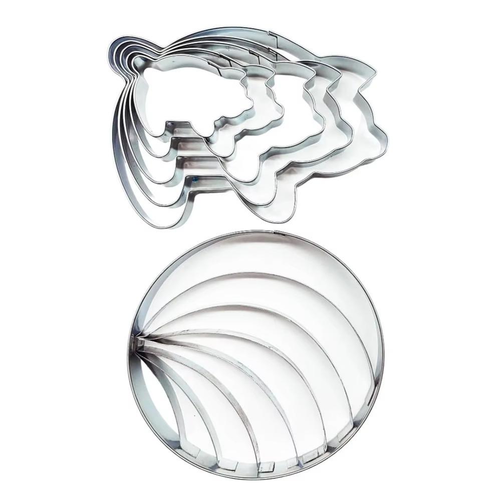 

5/6Pcs Concha Concha Stamp Two Sided Mold Two Sided Mold Cookie Cutters New Mexican Bread Mold 6pcs