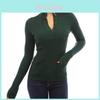 Women Long-sleeve Turtleneck Casual Slim Tops Knit Sweater Button T-shirt Blouse In Premium Quality Fabrics For All-day Comfort