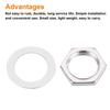 uxcell Set Guitar Nut Washer M9 Guitar Jack Socket Nut Silver for Electric Guitars and Basses 5-Piece & Input/Output