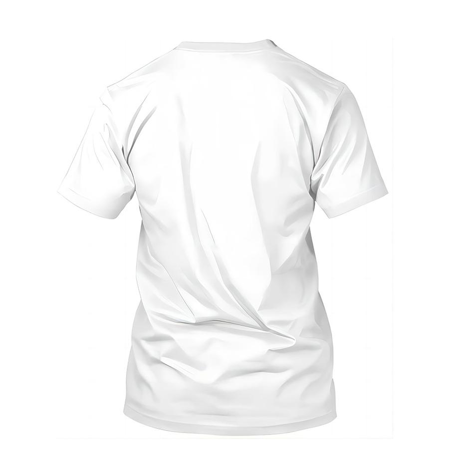 Cartoon Letters Pattern Trička Muži Streetwear 3D tisk Tričko Móda O Krk Topy s krátkým rukávem Letní trička
