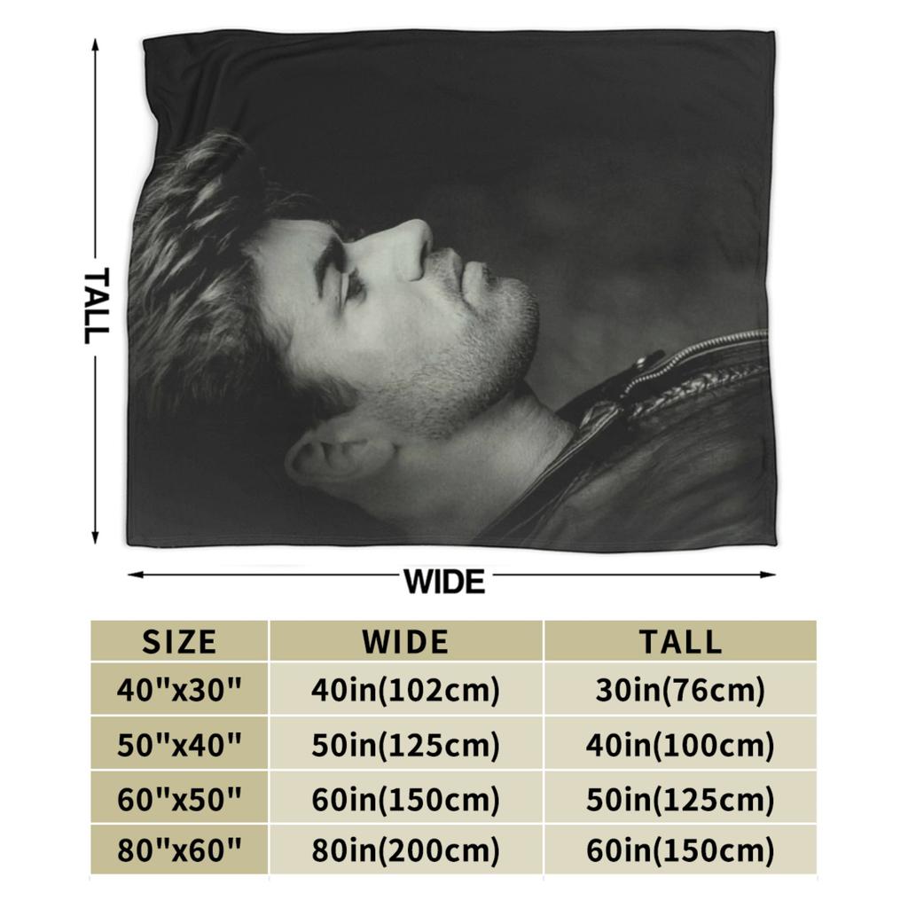 George Michael Decke Qualität Warm Weich Überwurfdecke Winter Studenten Wohnkultur Lustige Tagesdecke
