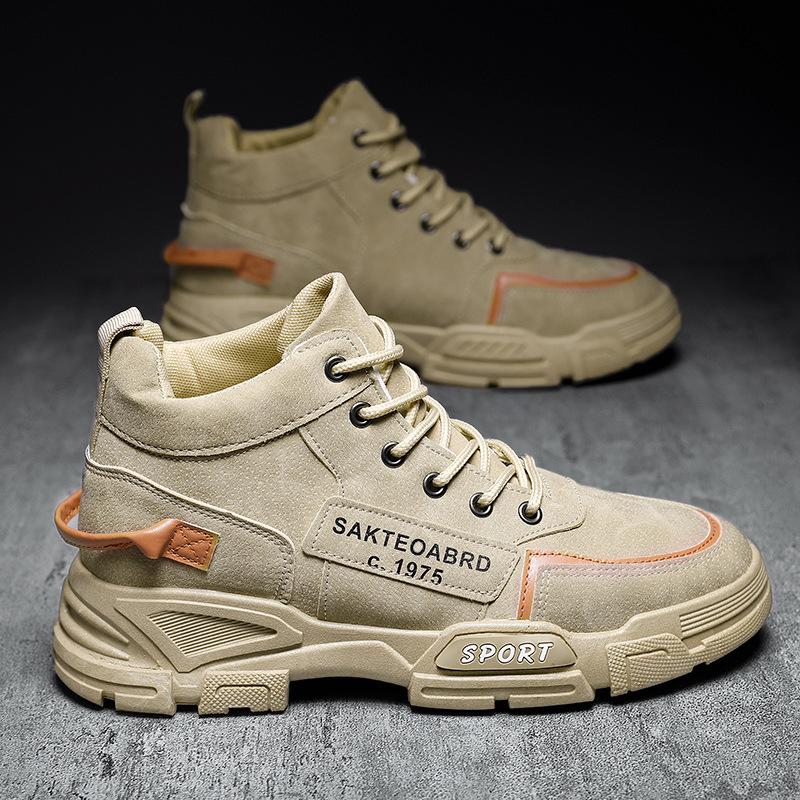 Fashion Men's Ankle Boots Fashion Male Vintage Styles Winter Boots Casual Men Shoes Comfortable Platform Shoes Tooling SkateBoard Shoes