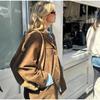 European-American Women's Retro Suede Jacket - Hot-Selling Casual Fashion