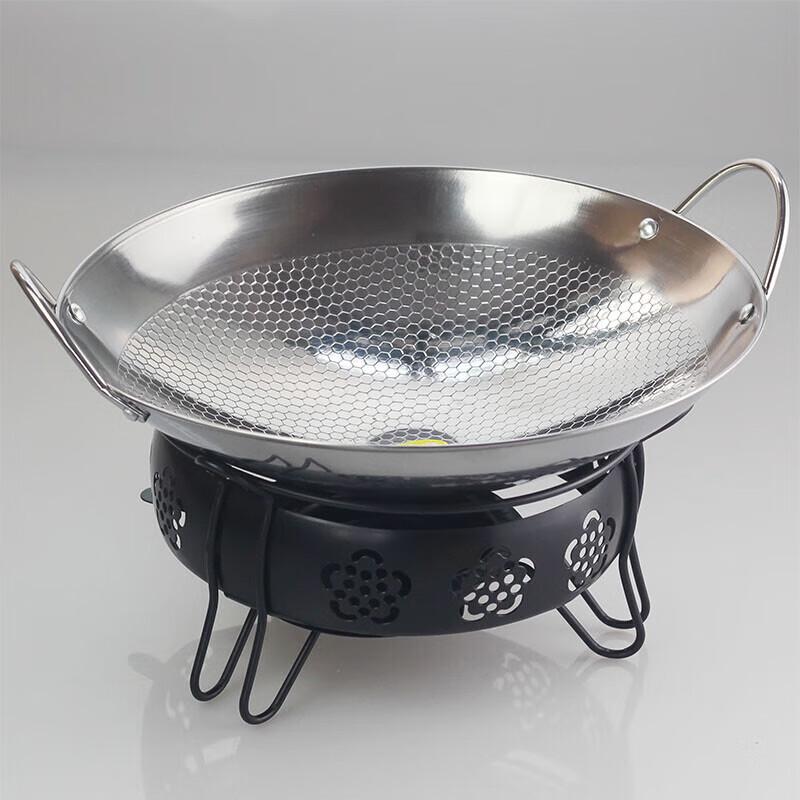GOWKE Stainless Steel Solid Alcohol Hot Pot Set