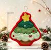 Christmas Hanging Hand Towels for Bathroom Christmas Tree Kitchen Towels with Loop Absorbent Soft Santa Gingerbread Decorative