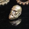 Long Bearded Spartan Warrior Brass Knife Beads EDC Outdoor DIY Paracord Woven Paracord Rope Decompression Toy Edc Accessory