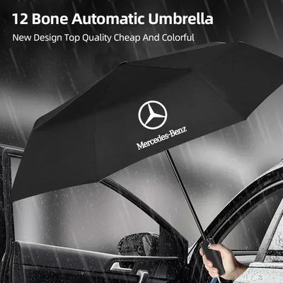 Ombrello Antivento Parasole a 12 Stecche per Mercedes Benz AMG Classe A B C E S A180 CLK CLA GLE W212 C200 C300 W204 W205 W169 GLC GLK