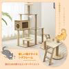 Yinanroa Cat Tower Spaceship Cat Tower Claw Sharpener Stylish Large Cat Kitten Toy for Lack of Exercise Cat House Observation Hemp Cat Toy Ball Load