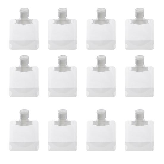 12Pcs Travel Toiletry Packing Bags Portable Makeup Pouches Leak-Proof Refillable Clear Lotion Liquid Containers
