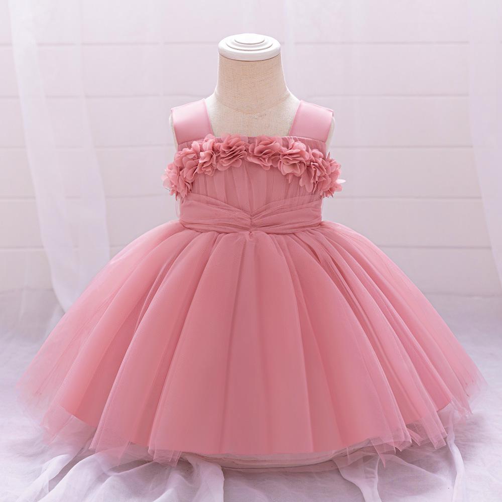 

European & American Style Fluffy Tulle Princess Dress for Kids - Formal Wedding & Piano Performance Costume 90cm/12-18 Months