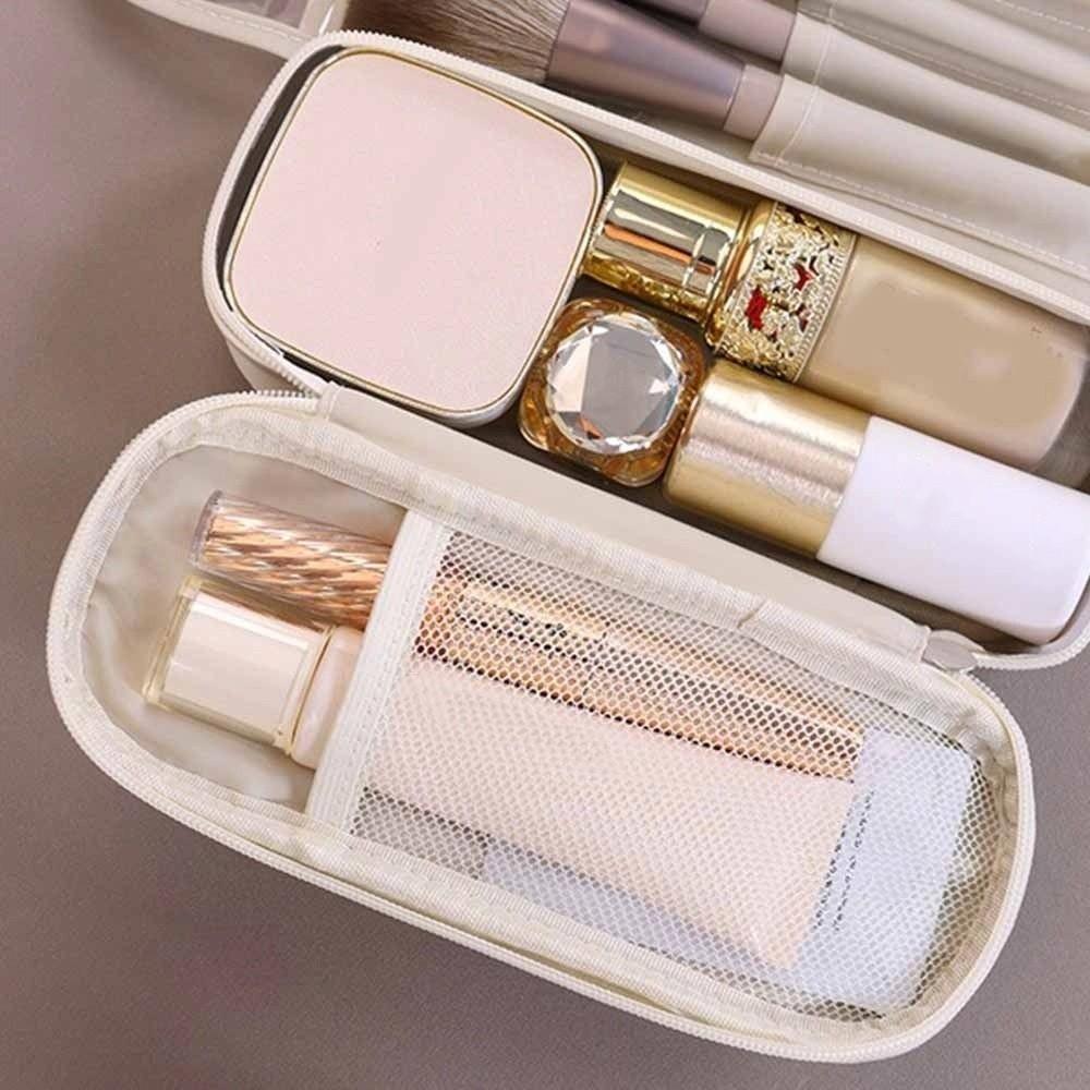 Waterproof Cosmetic Storage Bag Large Capacity Roll Cosmetic Bag Makeup Brush Bag  Holiday Gift