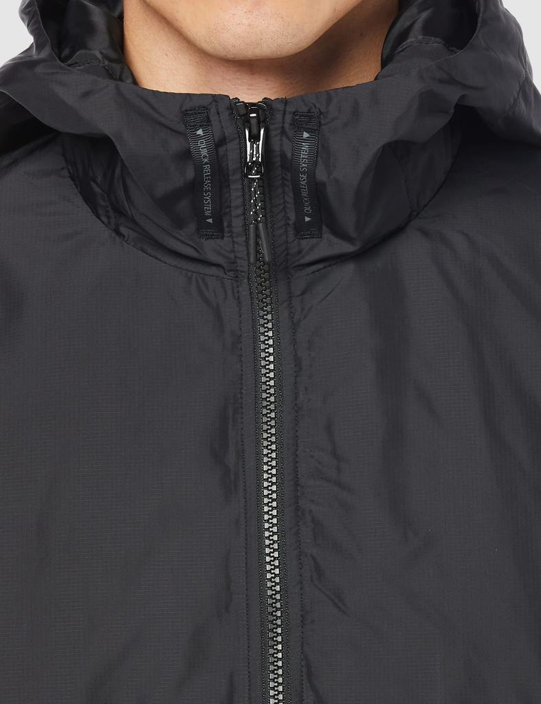 Mizuno Running and Track Wear Warmer Shirt with Quick Free Size M Zipper, Black, (U2ME2505)