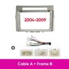 9 inch For Toyota Verso Corolla 2004 2005 2006-2009 Car Frame Fascia Adapter Android Radio Dash Fitting Panel Wiring Harness Kit
