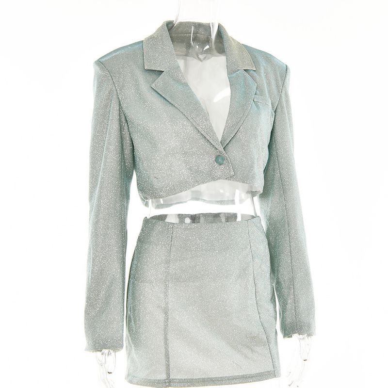 Sexy Coat Skirt Suit European and American Sexy Gyaru Small Suit Set Fashion Short dress for Women