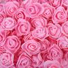 50/100/200Pcs 3.5cm PE Foam Rose Head Artificial Flower For Wedding Birthday Party Home Decor DIY Bear Rose Valentines Day Gifts
