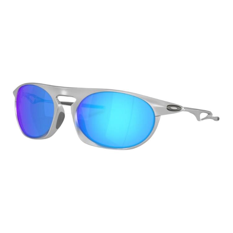 Солнцезащитные очки Oakley Овальные Унисекс Серебристые 0OO4065-02 F,Silver