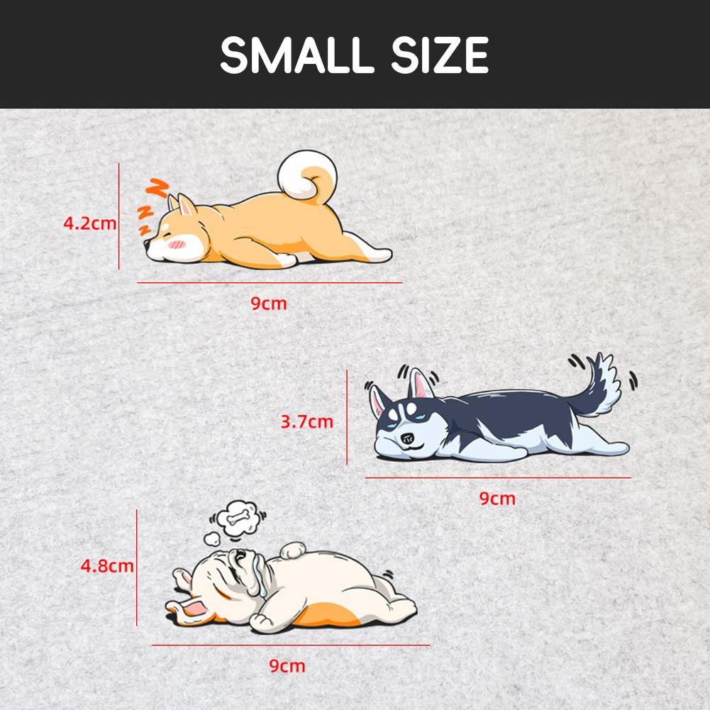 

3 шт. автомобильные наклейки собака декоративные наклейки виниловые наклейки мультфильм клей для девочек женские автомобили грузовики мотоциклы шлемы