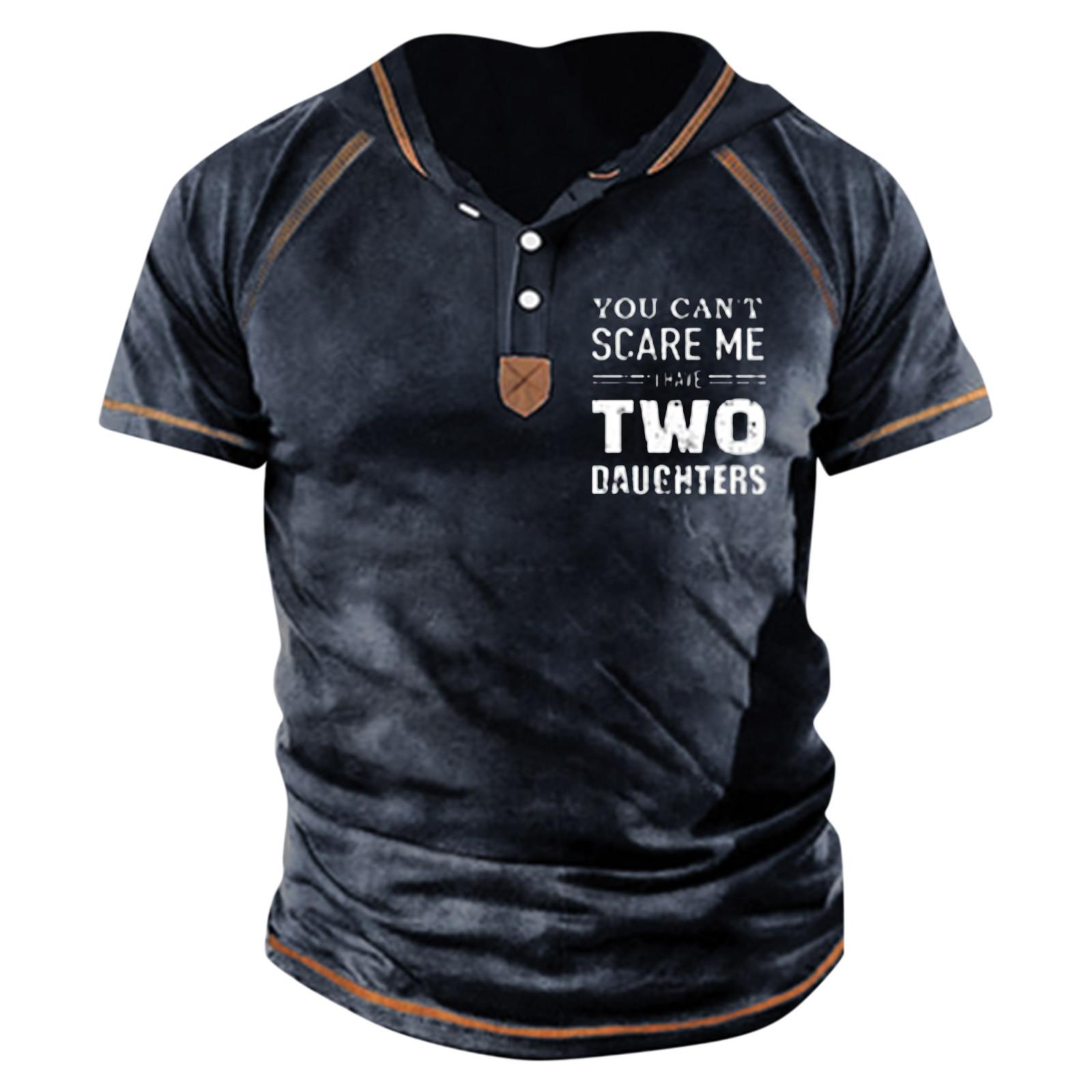 

(SU)Мужская футболка с принтом, уличная уличная футболка с короткими рукавами и капюшоном на пуговицах