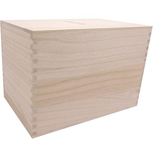 Senshishuin Goshuin Book Case / High-quality locking design for storing goshuin books, paulownia wood box, holds 20 books