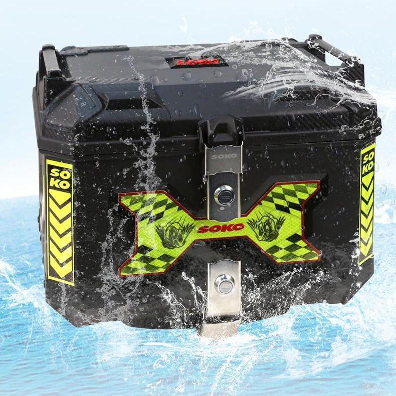 Universal Large-Capacity Quick-Release Tail Box for Cross-Country and Electric Motorcycles