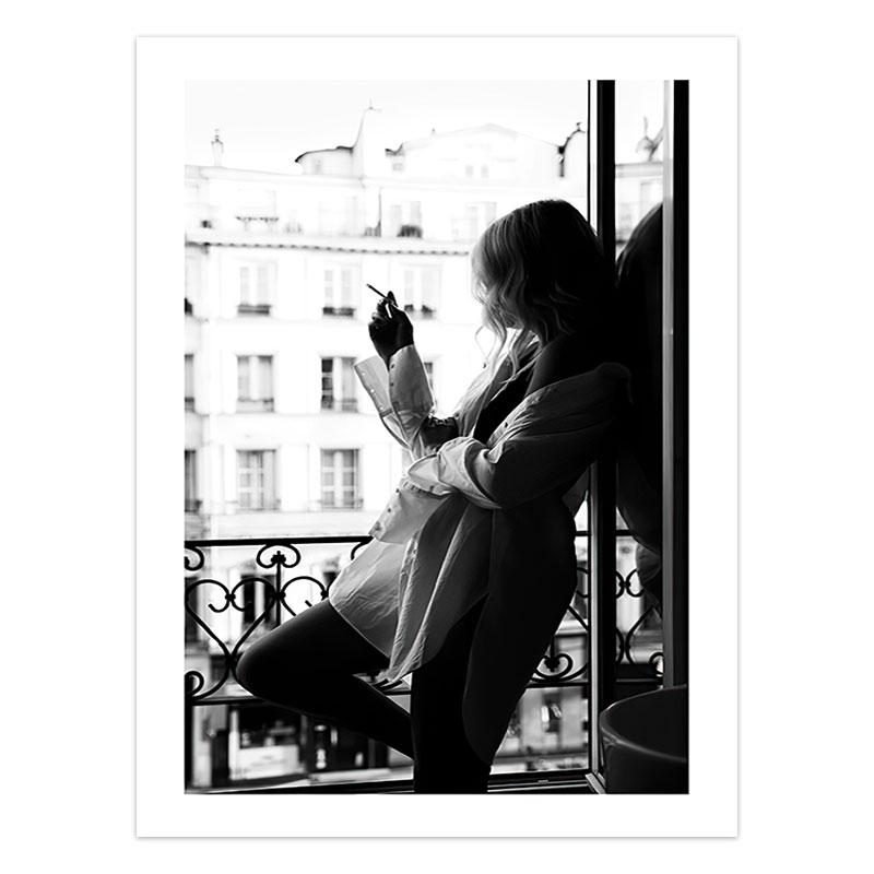Abstract Line Figure Poster Wall Art Canvas Print Painting Minimalist Retro Black and White Home Decor Bedroom Backdrop Pictures