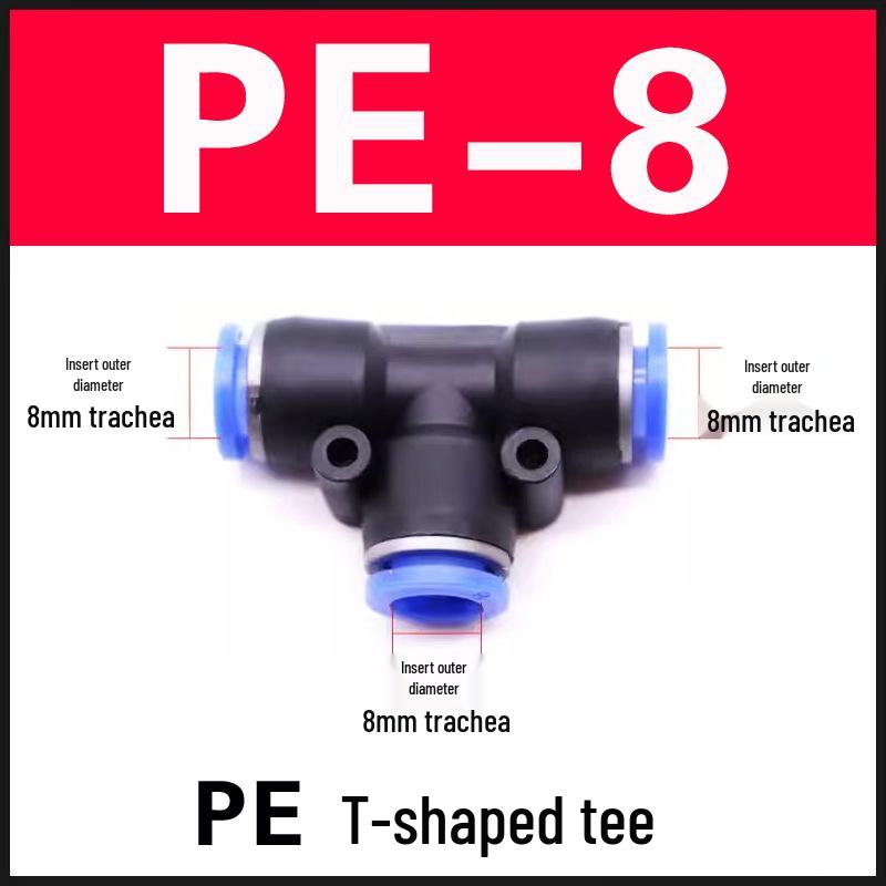 Fitinguri pneumatice cu conectare rapidă: Tub PU Aer Drept, PV Tip L, PE Tip T, PY Tip Y