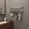 Punch Free Suction Cup Hooks Waterproof Shower Towel Holder Multifunctional Coat Hanger  for Home