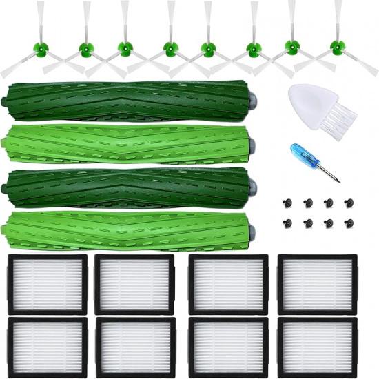 

Parts Accessories for iRobot Roomba evo i1 i2/+i3 i3+ i4 i5 i6 i6+ i7 i7+ i8 i8+/Plus E5 E6 E7 J5 J6 J7 I,E &J Series :Roller Brush,Side Brushes,HEPA 288 kit