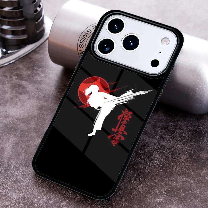 Kung Fu Oyama Kyokushin Karate Phone Case for iPhone 17 16 15 Pro Max Air 14 13 12 11 Plus Shockproof Capa Cover