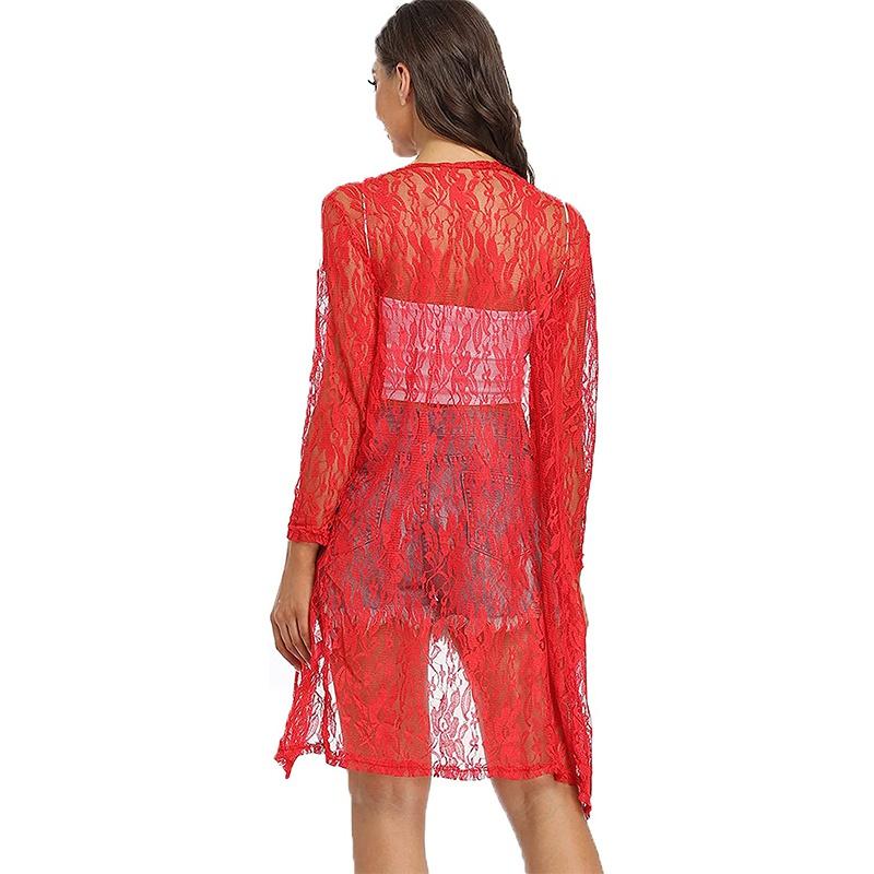 Buy Women's Summer 3/4 Sleeve Lace Sheer Shrug Cardigan Lightweight