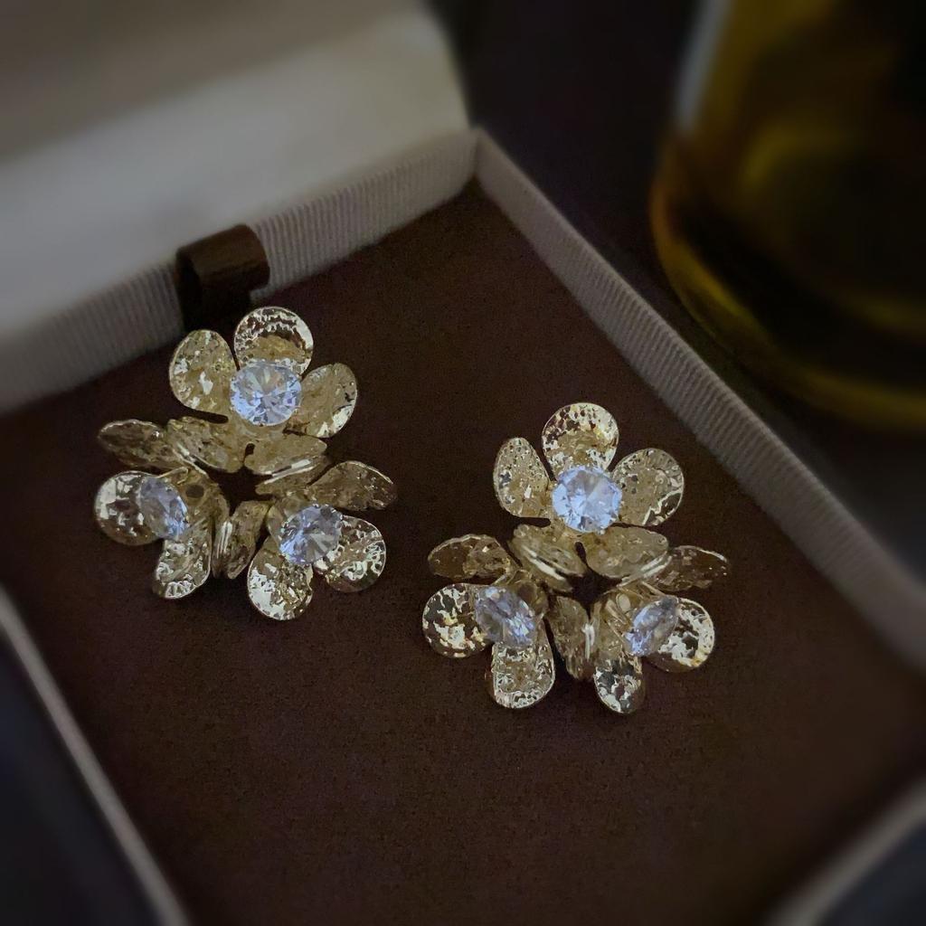 Nische Einfacher Korb Einzigartiges Design Temperament Mode Vielseitig Internet-Berühmtheit Leichter Luxus Temperament Ohrringe