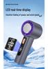Mini USB Handheld Fan with 100-Speed Digital Display and Cooling Ice Pack