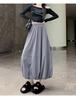 A-Linien-Rock mit hoher Taille in Übergröße - Unifarben, Lang, Vielseitig, Schlankmachend, Frühjahrs-/Sommerdesign für Damen