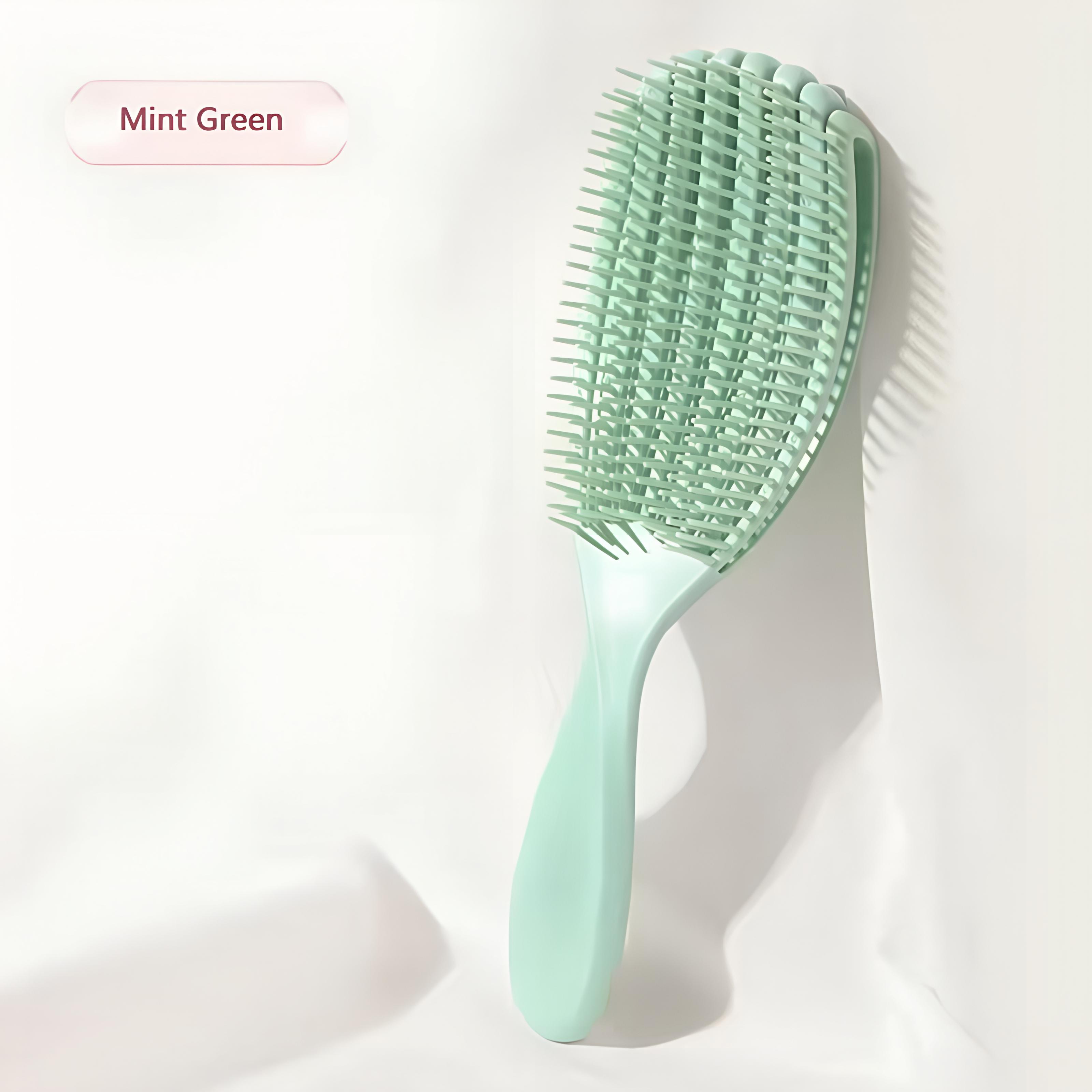 

Массажная расческа в форме ракушки, воздушная расческа, антистатическая, сухая, влажная, двойного назначения, меридианная расческа для головы, большая, маленькая, студенческая расческа для волос L зелёный