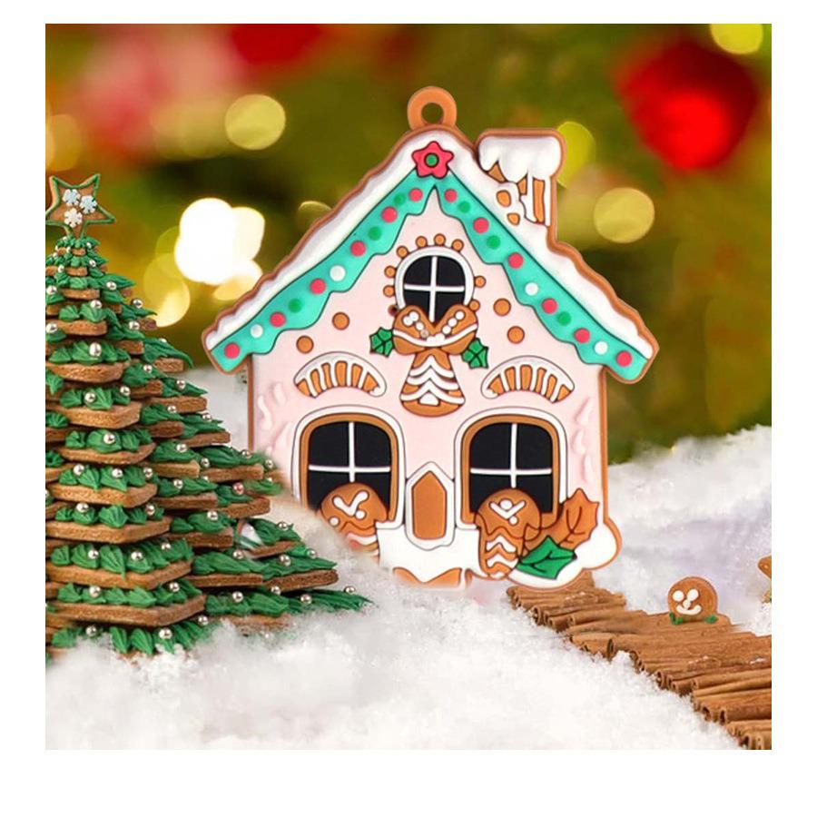 2024 New Gingerbread Man & House Christmas Ornaments DIY Holiday Scene Decorations