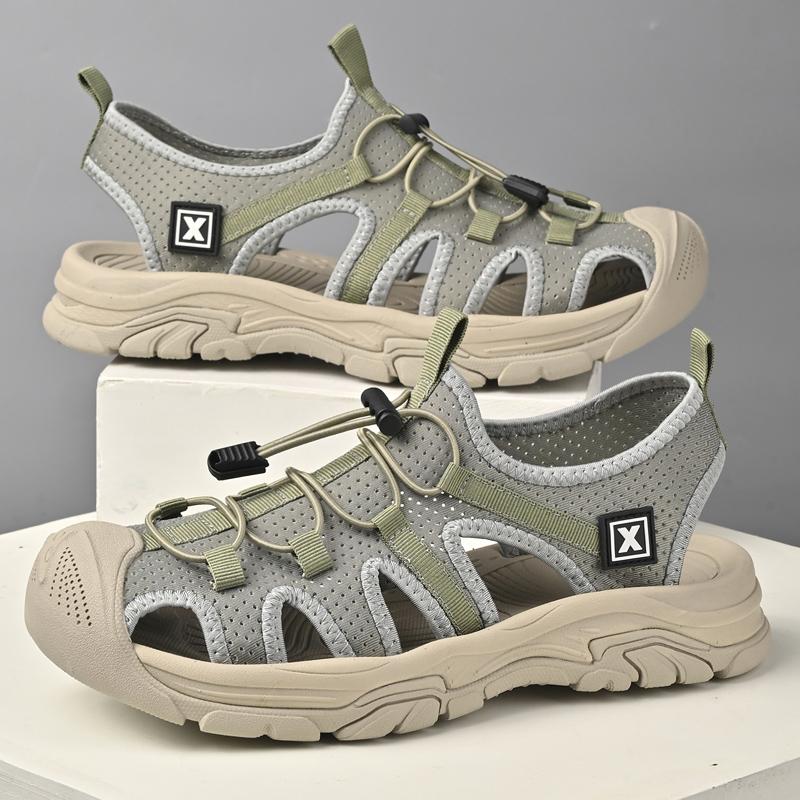 Summer Men's Sandals Casual Breathable Beach Slippers Light Non-slip Hiking Shoes Outdoor Quick Dry Wading Shoes Men Sneakers