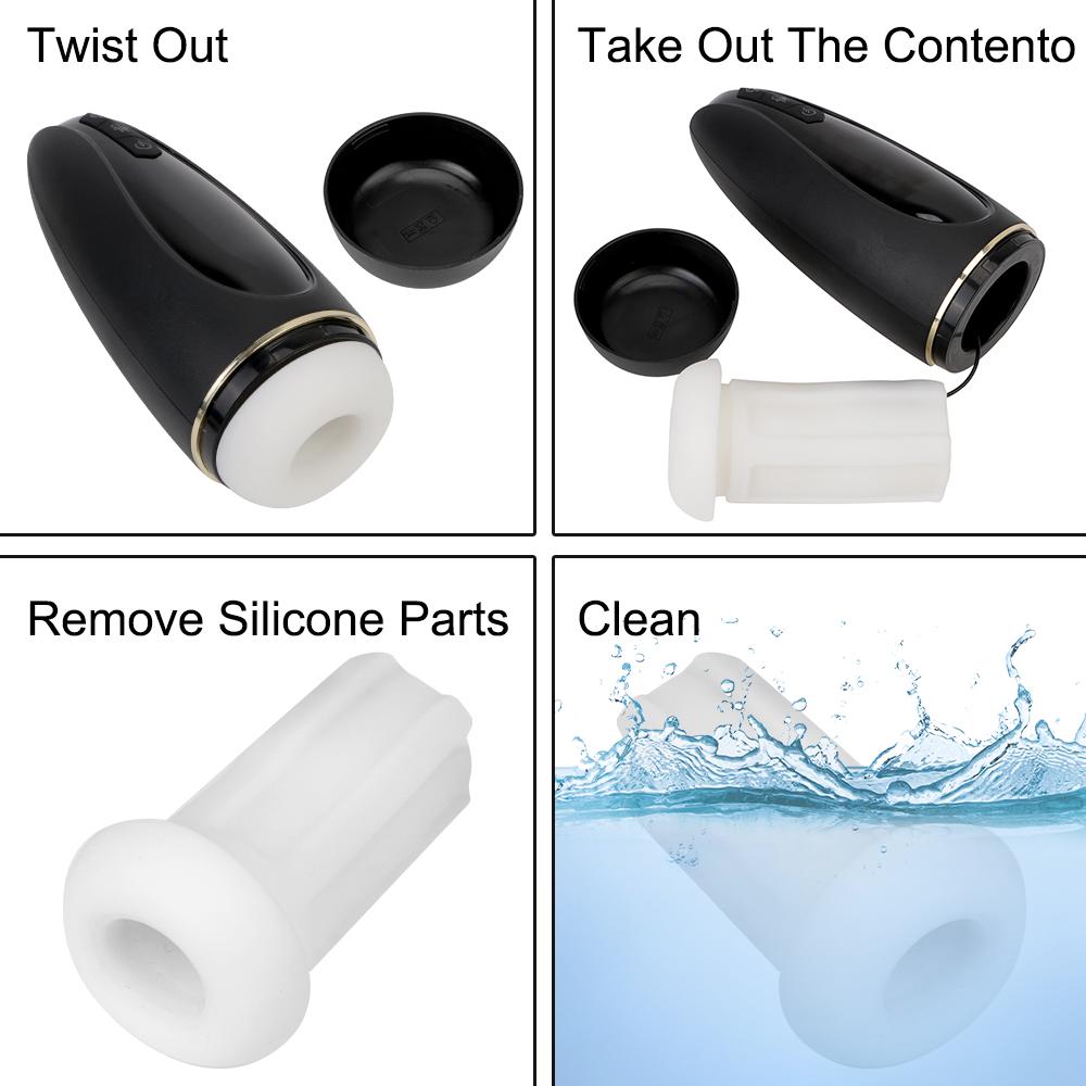 Male Masturbation Cup Sucking Oral Sex Sex Toys for Men Adult Products Automatic Telescopic Airplane Cup Glans Stimulator Real Vagina