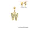 Trendy Letter Cubic Zircon Pendant For Women Positioning Charm Bracelet Necklace DIY Making Jewelry Accessories