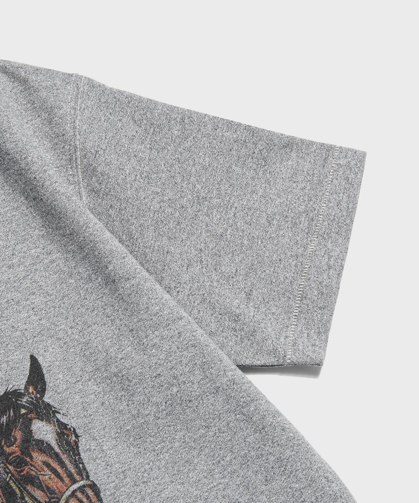 Beulonseun West Romance Loopwheeled Graphic Tee Melange