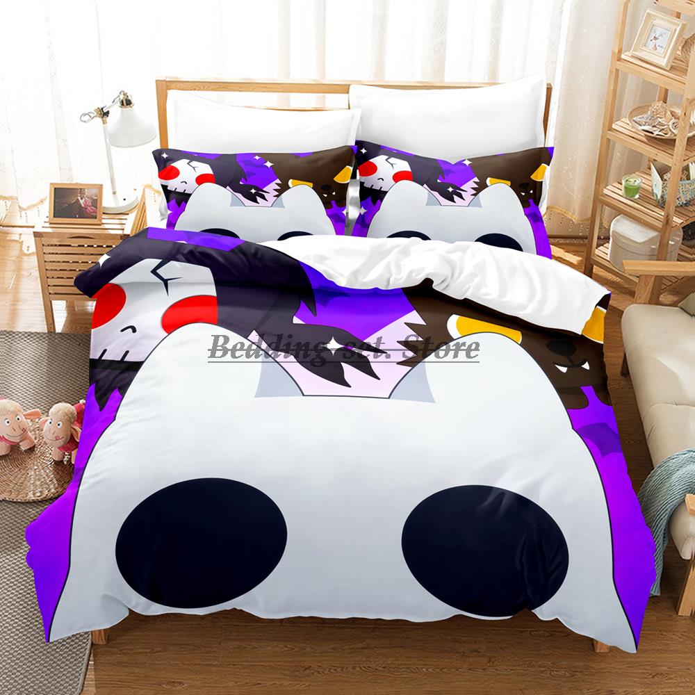 Katze Haustier Simulator X Bettwäsche Set Einzelbett Twin Full Queen King Size Bettset Aldult Kinder Schlafzimmer Bettbezug Sets Anime Bettlaken Set
