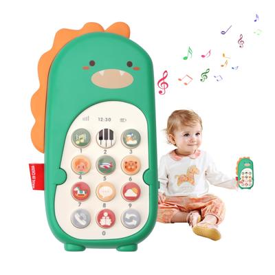 GOLDMEET Educational Toy, Smartphone for Babies 0-3 Years Old, English Learning, Multi-Function, Music, Dinosaur, Smartphone, Educational Finger