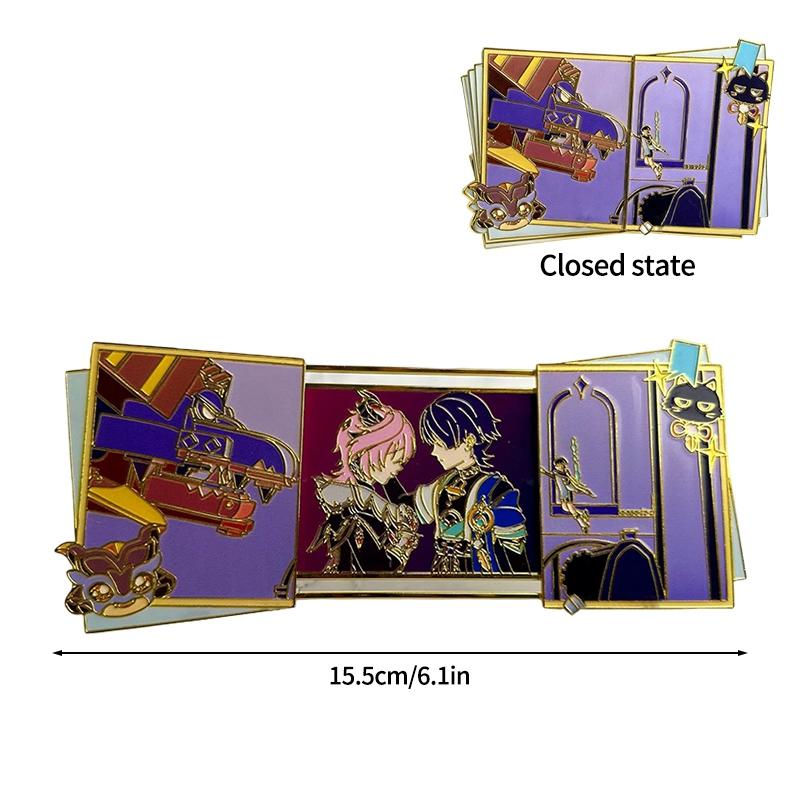 Genshin Impact Badge Decorations Flins The Starry Sky Railway Badge Cyrene Badges Accessories Game Merchandise High Quality Toys