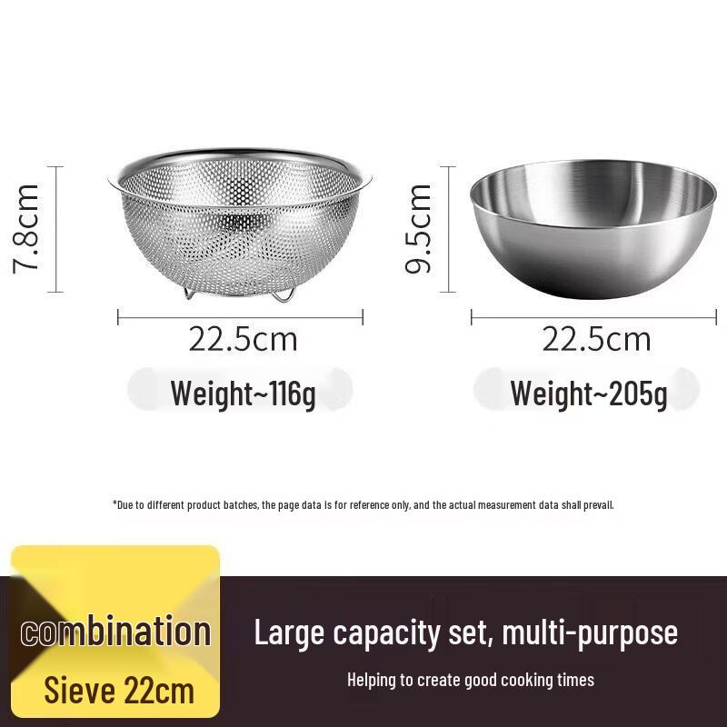 304 Stainless Steel Square Multi-use Draining Basin